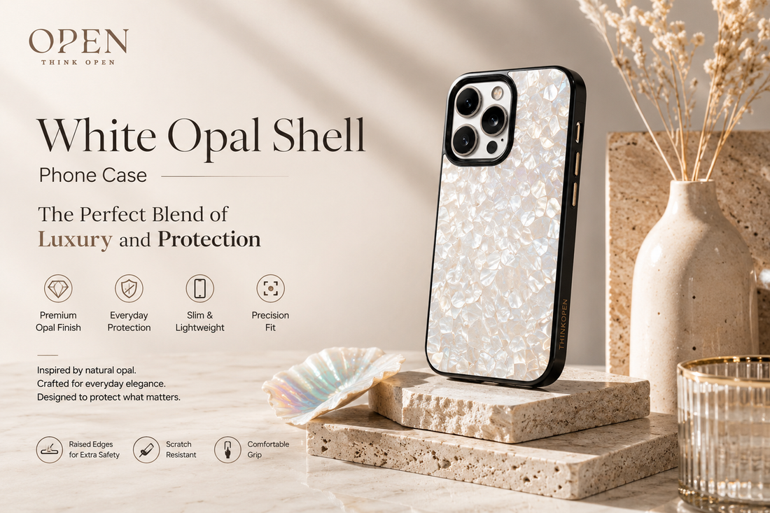 Why the White Opal Shell Phone Case Is the Perfect Blend of Luxury and Protection