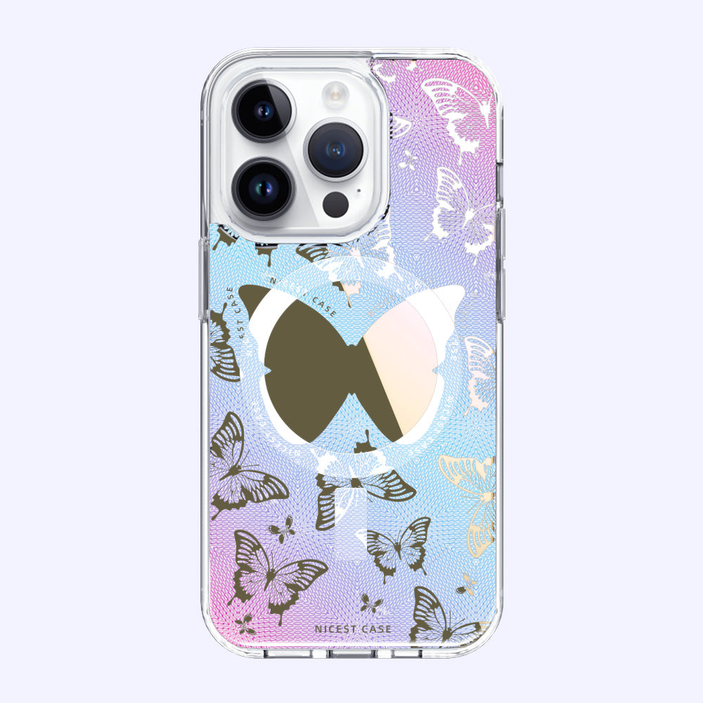 THINKOPEN Butterfly Pattern Phone Case for iPhone 15 Pro