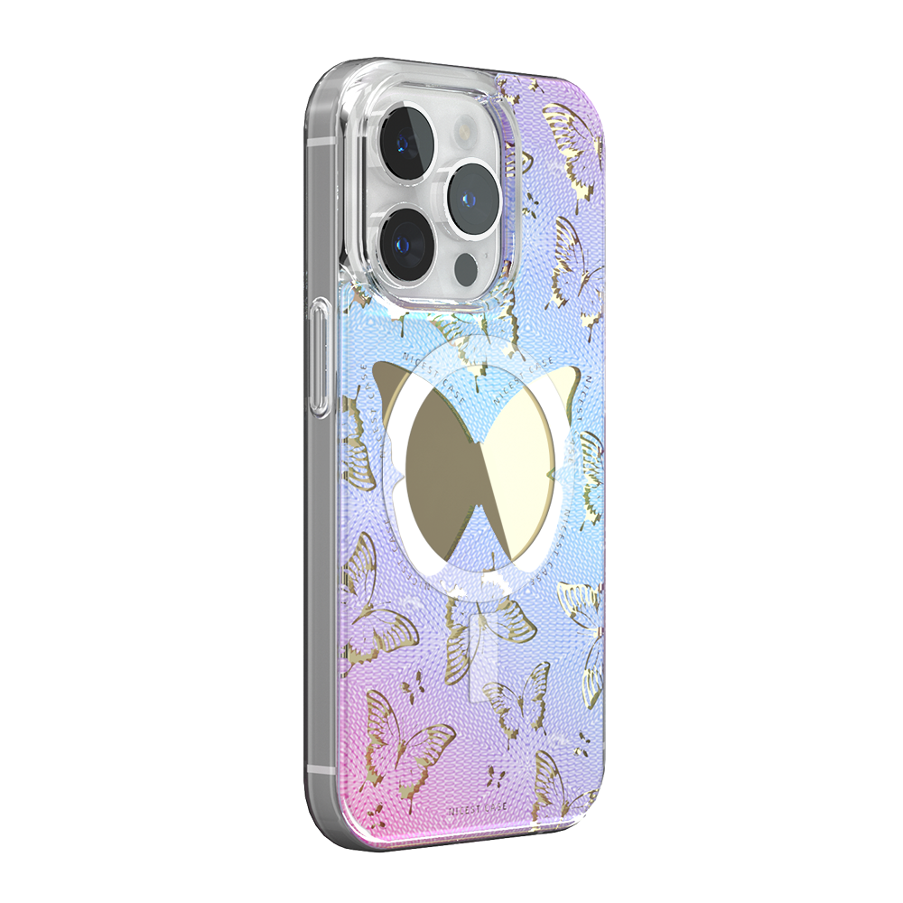 THINKOPEN Butterfly Pattern Phone Case for iPhone 15 Pro