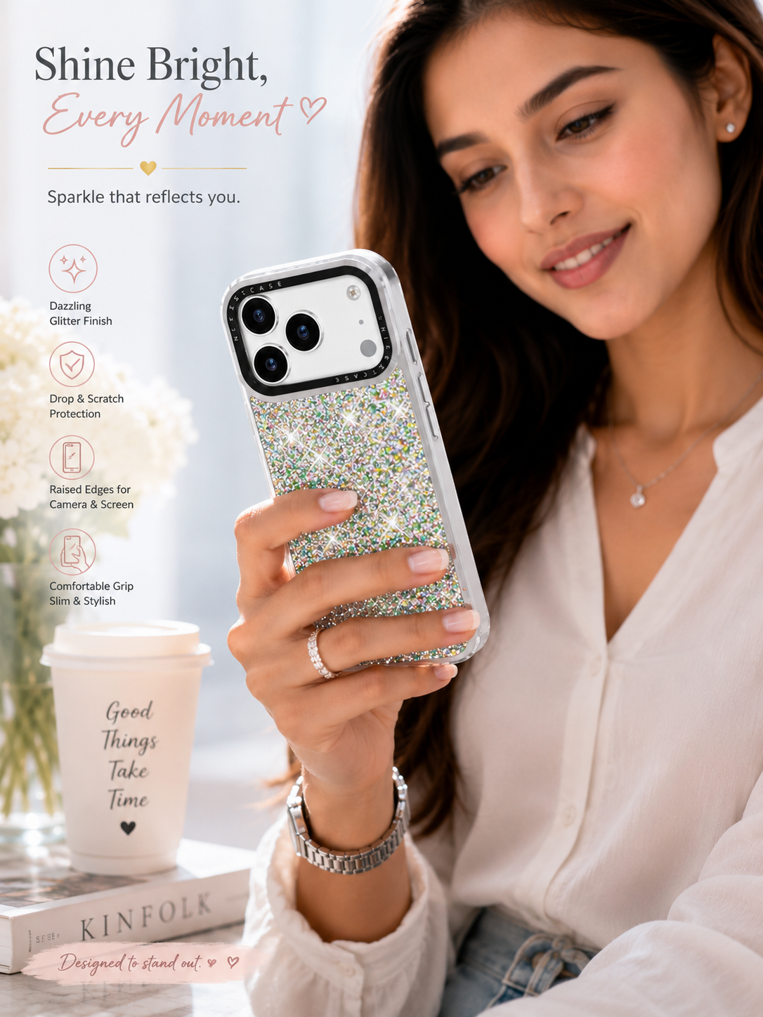 THINKOPEN Crystal Clear MagSafe Phone Case for iPhone 16 Pro Max & iPhone 17 Pro Max – Shockproof Transparent Protective Cover